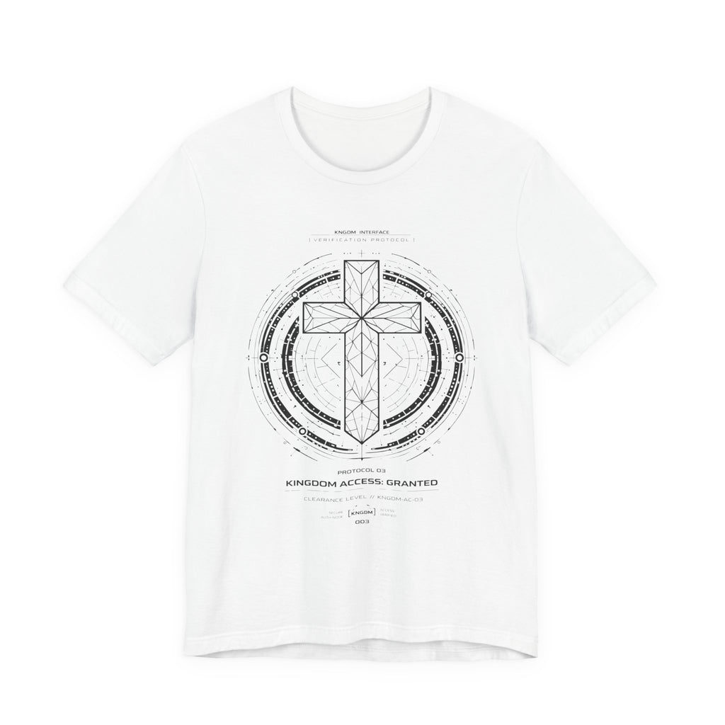 Geometric Cross-  (Front Print) Short Sleeve