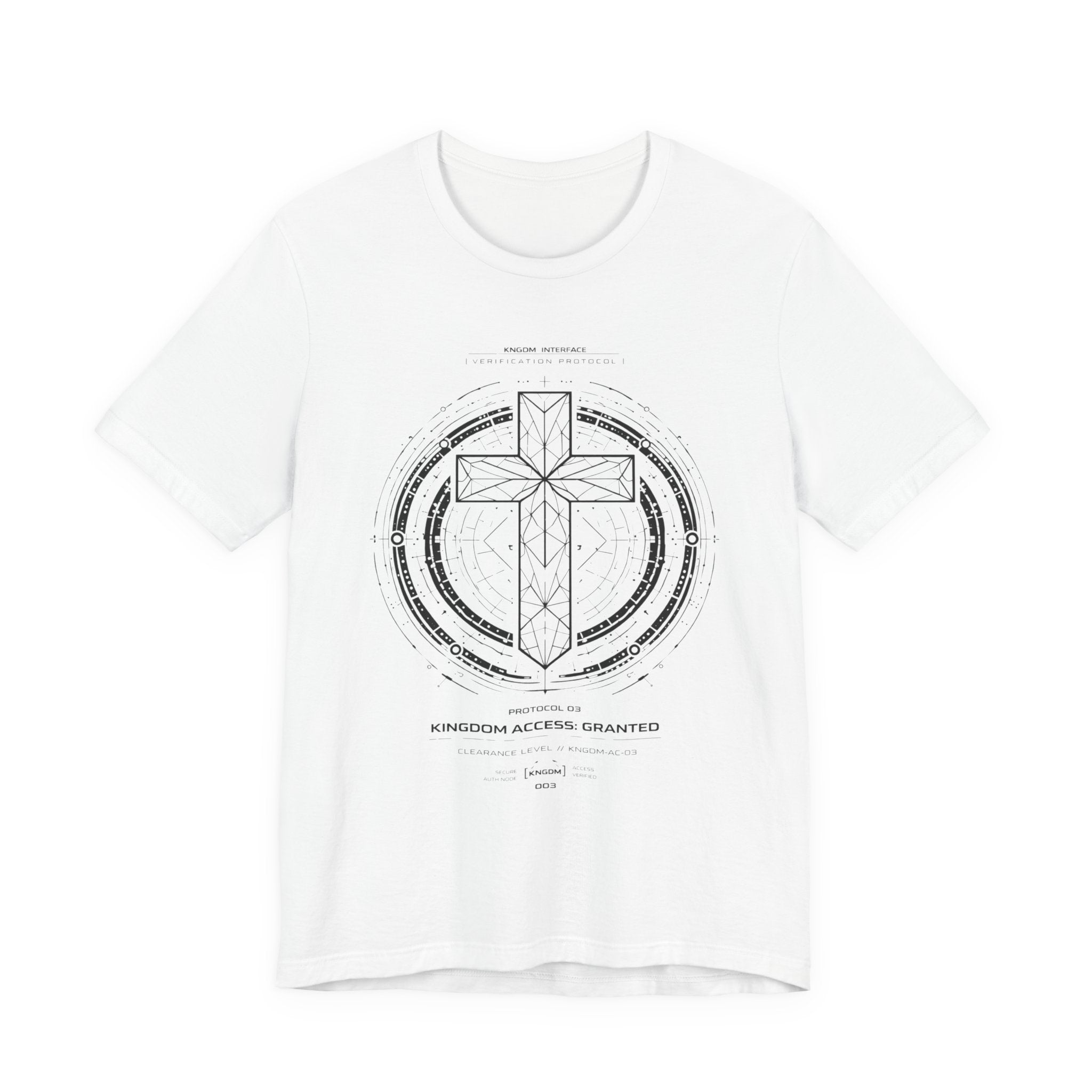 Geometric Cross-  (Front Print) Short Sleeve