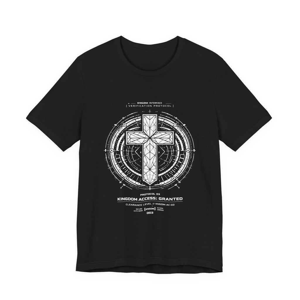 Geometric Cross-  (Front Print) Short Sleeve