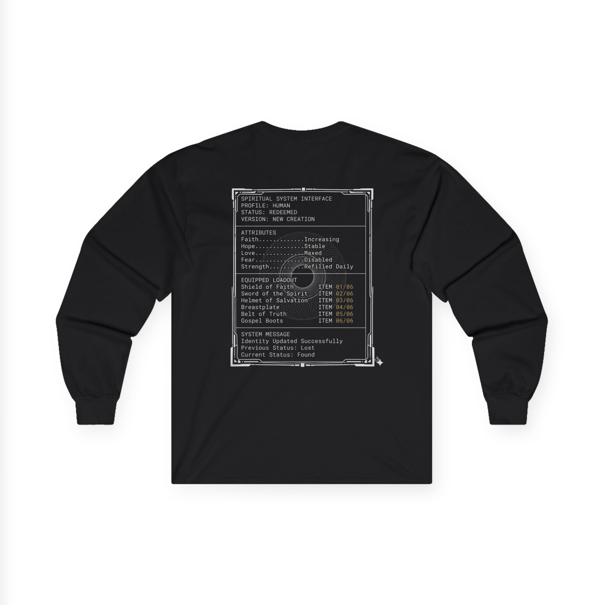 Armor of God Interface (Back Print)