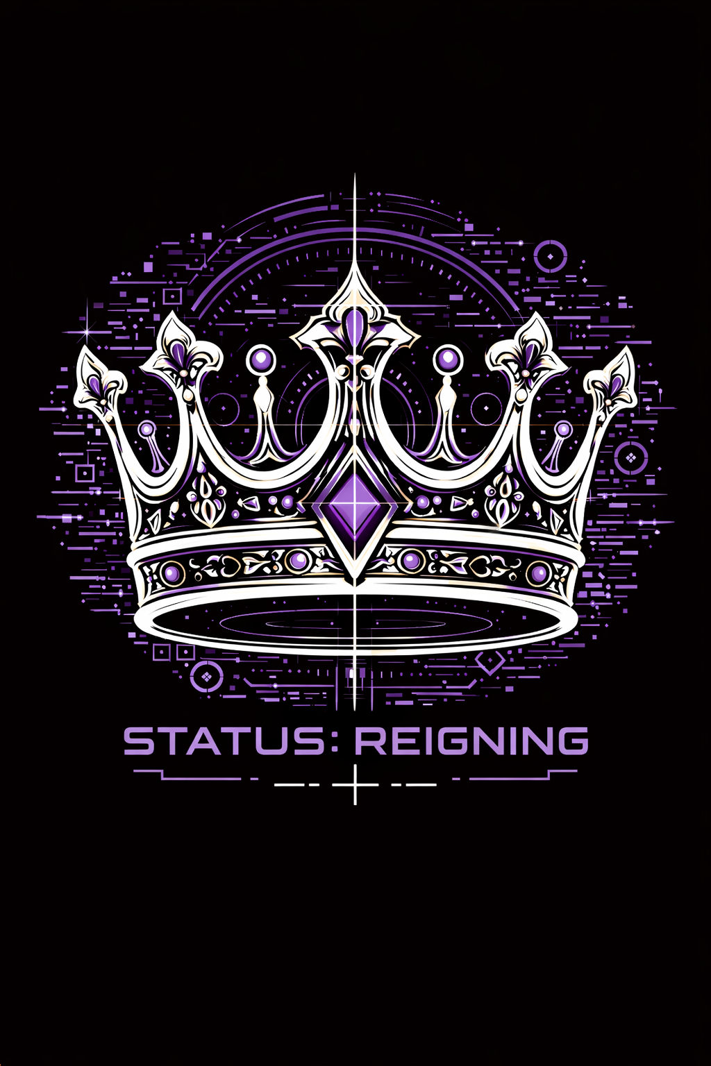 KNGDM: Status- Purple (Front Print) Short Sleeve