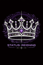 KNGDM: Status- Purple (Front Print) Short Sleeve