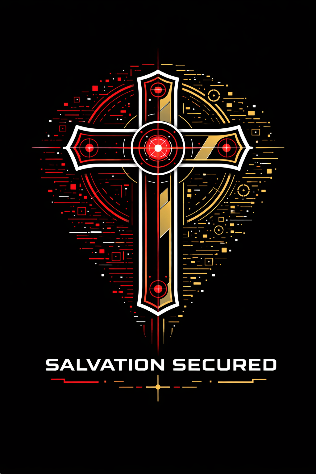 Salvation - Red/Gold (Front Print) Short Sleeve