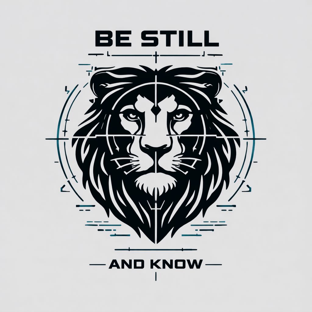Be Still Lion-  (Front Print) Short Sleeve