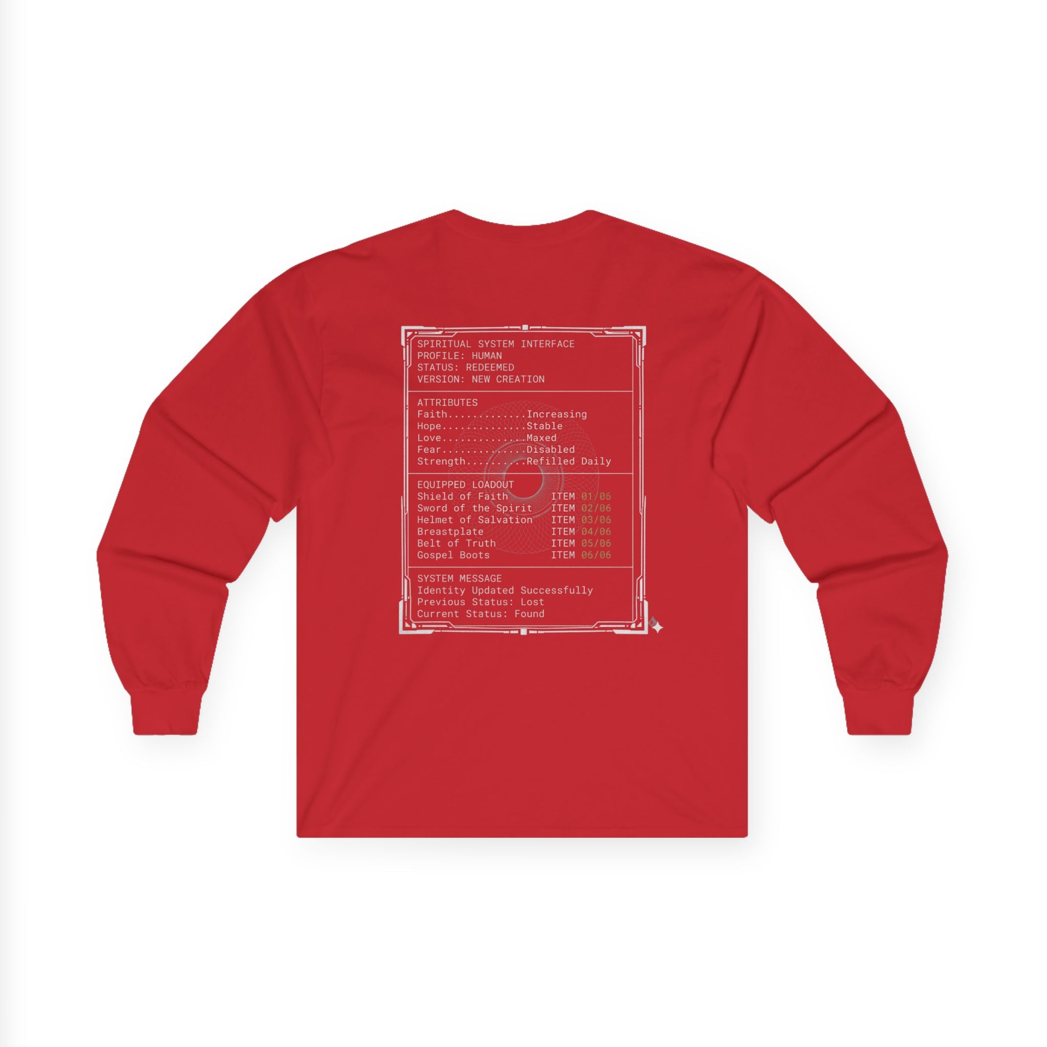 Armor of God Interface (Back Print)