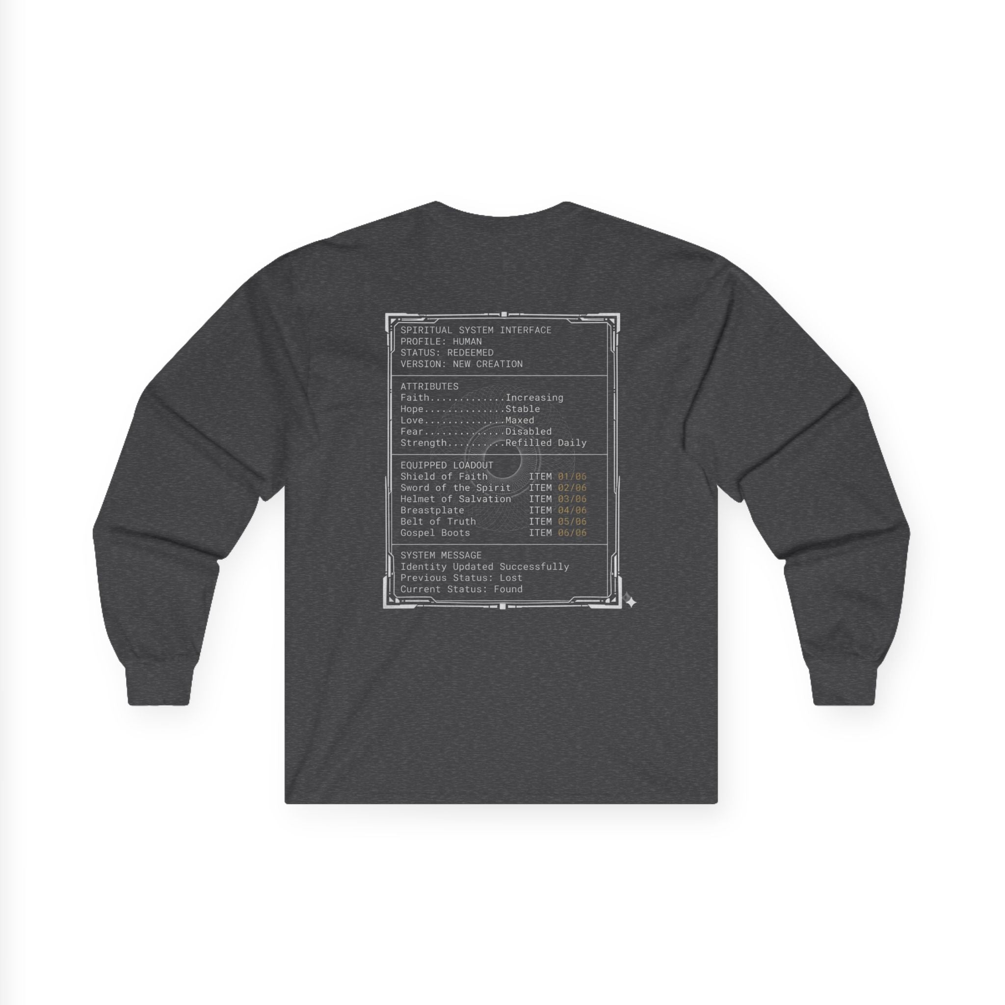 Armor of God Interface (Back Print)