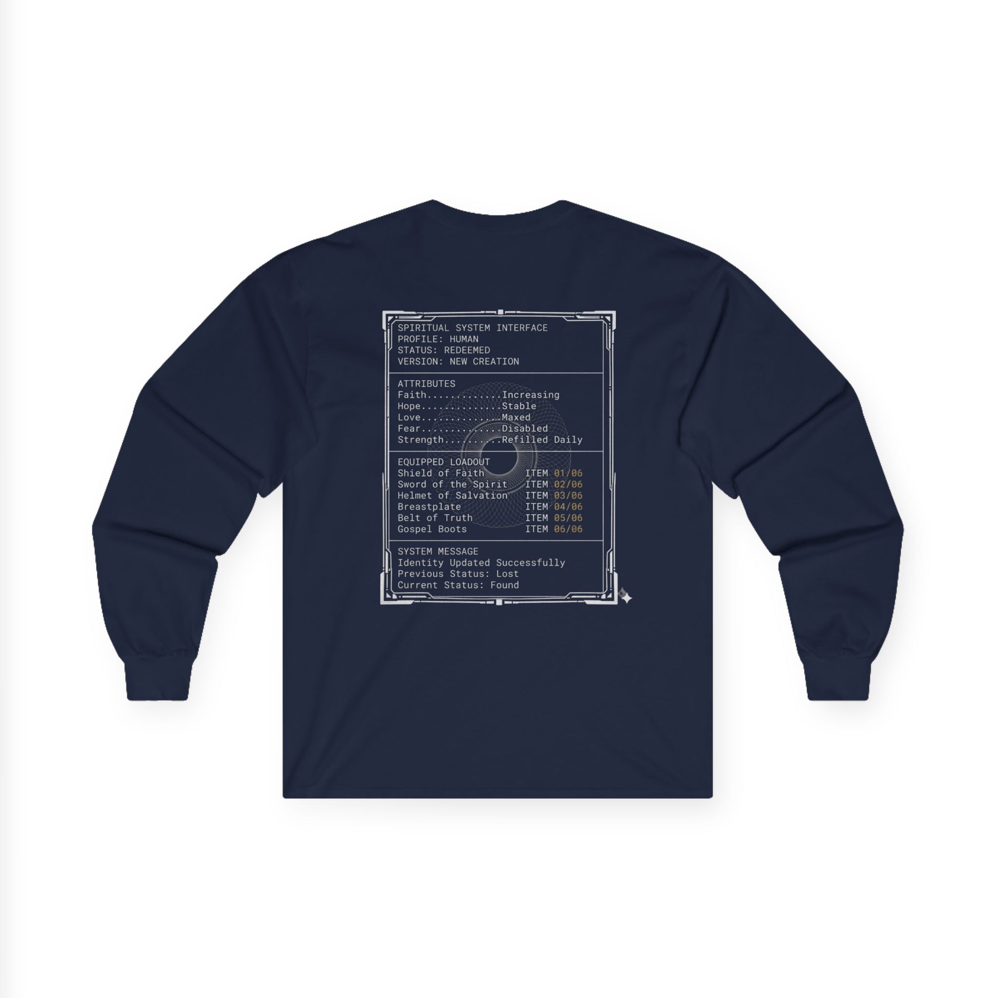 Armor of God Interface (Back Print)