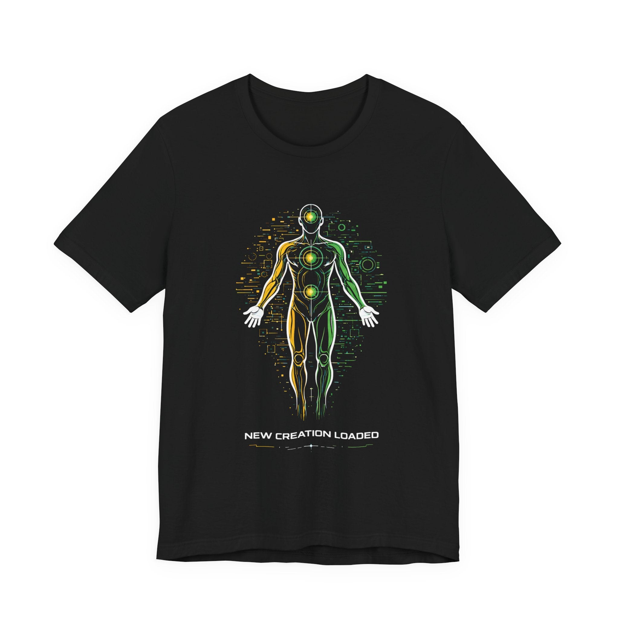 NEW Creation - Gold/Green (Front Print) Short Sleeve